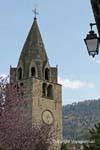 Torre sineira da Igreja Reformada Saint-Maurice Aigle, A Suíça.