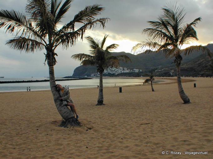 A praia de Las Teresitas, Tenerife