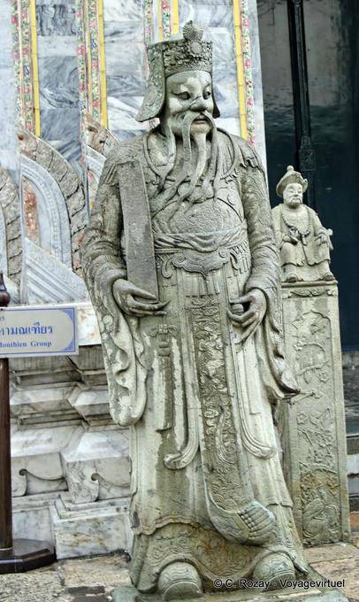 Guarda chinês, Wat Pho (Wat Phra Chettuphon), Bangkok - Tailândia