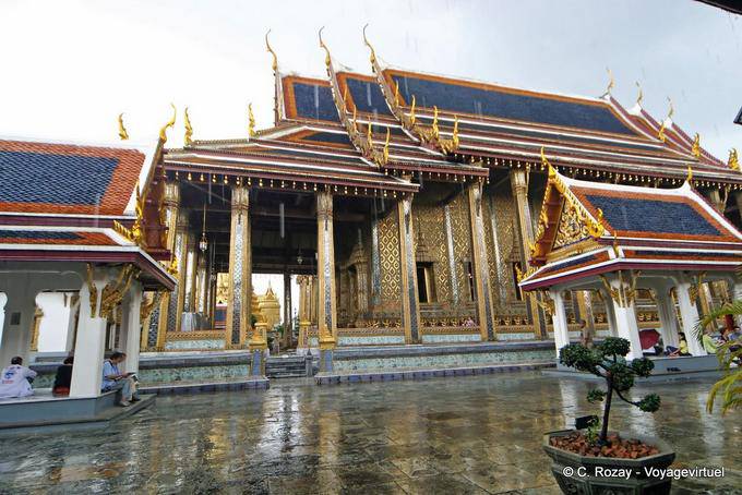 Bot do Buda de Esmeralda, Wat Phra Kaew, Banguecoque - Tailândia