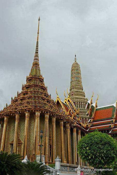 Phra Mondop e bellfry, Wat Phra Kaew, Banguecoque - Tailândia