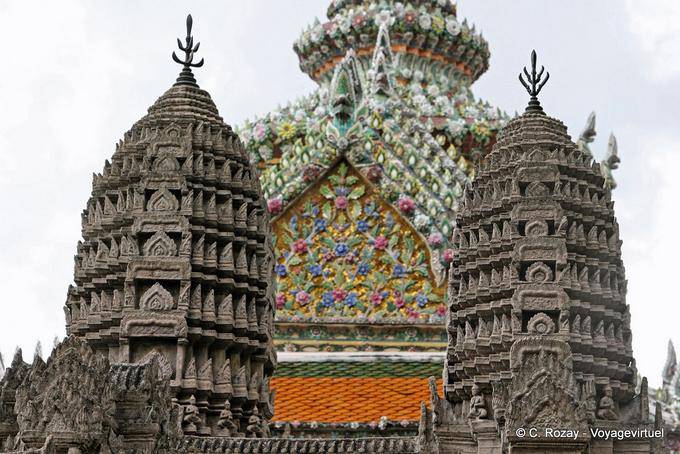 Templo em miniatura de Angkor Wat Phra Kaew Banguecoque - Tailândia