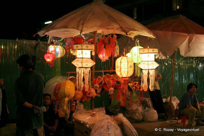 Suspensões brilhantes chineses, Chiang Mai - Tailândia
