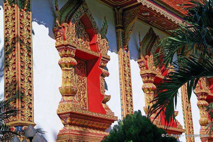Janelas Wat Pan On, Chiang Mai Temple - Tailândia