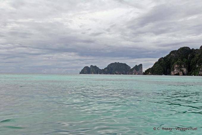 O verde do mar de Andaman, Koh Phi Phi - Tailândia