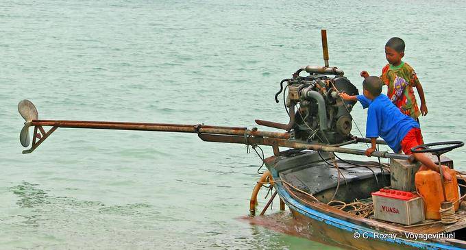 Motor de cauda longa, Koh Phi Phi - Tailândia