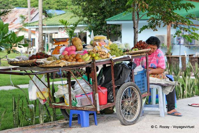 Frutas Hawker, Koh Phi Phi - Tailândia