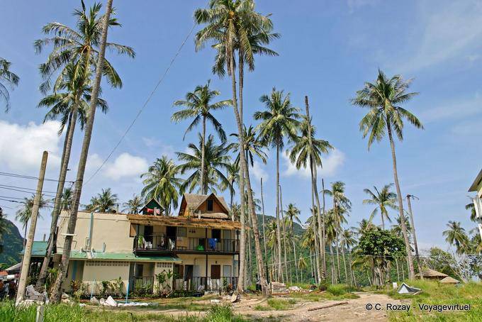 Traços de o tsunami de 2004, Koh Phi Phi - Tailândia