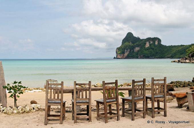 Usabilidade preparado em Long Beach, Koh Phi Phi - Tailândia