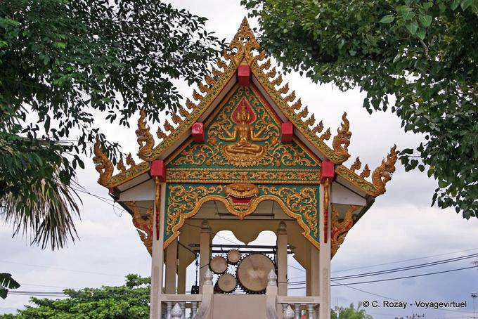 Tambores de oração, Lampang, Wat Sri Chum - Tailândia