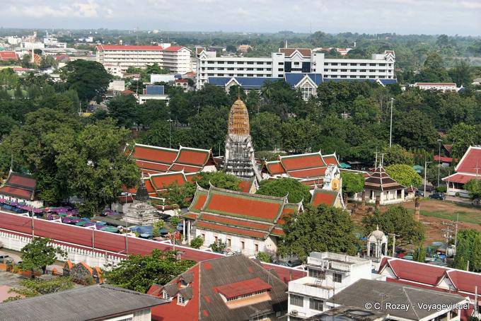Panorama Phra Sri Rattana Mahathat Wat, Phitsanulok - Tailândia