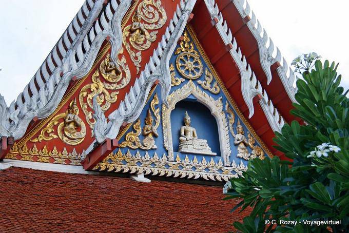 Detalhe de templo, Phitsanulok - Tailândia