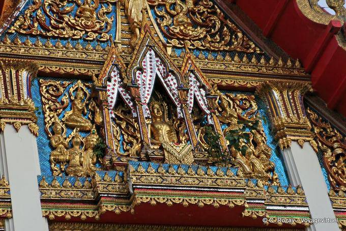 Pequeno enchassé Buddha, Wat Chalong, Phuket - Tailândia