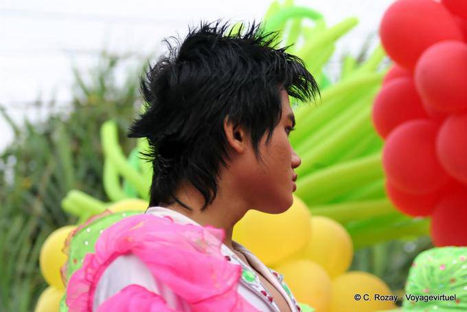 Cor local, Festival Patong, Phuket - Tailândia