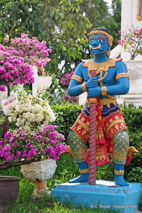 Dvarapala azul clube, Patong, Phuket Temple - Tailândia