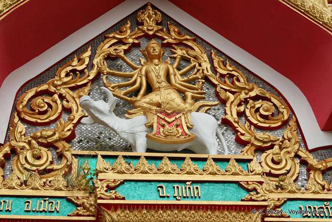 Deus Hindu com dez braços, Patong, Phuket Templo - Tailândia