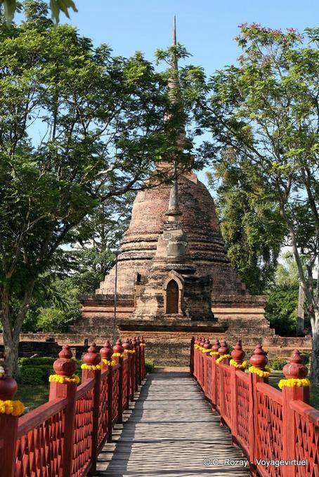 Ver Wat Sa Si, Sukhothai - Tailândia