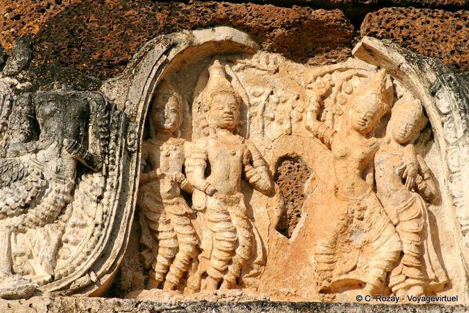 Dançarinos, Sukhothai, Wat Mahathat - Tailândia