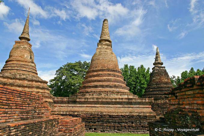 Parque Histórico de Sukhothai, Wat Mahathat - Tailândia
