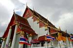 O bot ou ubosot, hall ordenação de Wat Phra Homens de Na, Tailândia.