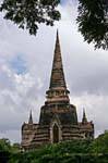 Chedi sino invertido, Wat Phra Sri Samphet, Ayutthaya, Tailândia.