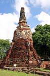 Chedi Antiga, Wat Phra Sri Samphet, Ayutthaya, Tailândia.