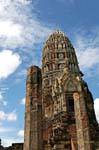 Ver cella do prang, Wat Raj Burana, Ayutthaya, Tailândia.