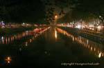 Loy Krathong Iluminação para lacustre, Chiang Mai, Tailândia.