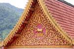 Zebu representação de um templo, montanha em torno de Chiang Mai, Tailândia.