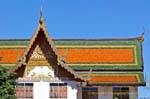 Cores telhado, Wat Phra Singh, Chiang Mai, Tailândia.