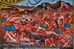 Cena do inferno (pintura), Wat Phra Singh, Chiang Mai, Tailândia.