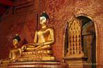 Leão Buda, reverenciado Wat Phra Singh, Chiang Mai, Tailândia.