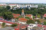 Panorama Phra Sri Rattana Mahathat Wat, Phitsanulok, Tailândia.