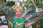 Penas de pavão, Festival Patong, Phuket, Tailândia.