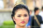 Olhar da mulher, Festival Patong, Phuket, Tailândia.