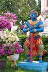 Dvarapala azul clube, Patong, Phuket Temple, Tailândia.