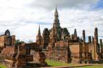Sukhothai, Wat Mahathat, Ramkhamhaeng Royal Grand Shrine, Tailândia.