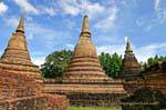 Parque Histórico de Sukhothai, Wat Mahathat, Tailândia.