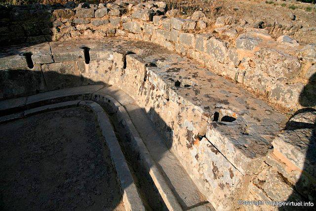Dougga, latrinas das Termas de Cyclops - Tunísia