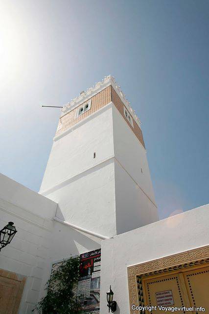 Hammamet, minarete da Grande Mesquita em Medina - Tunísia