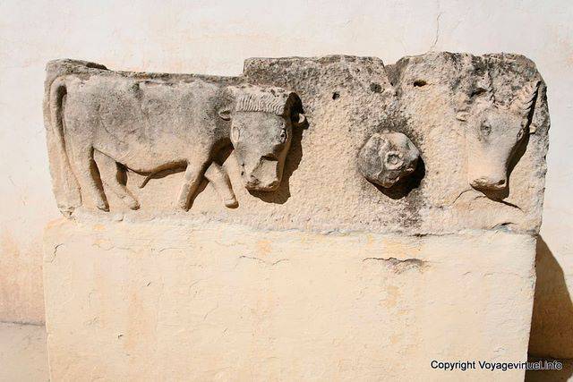 Makthar (مكثر), escultura animal, gado - Tunísia