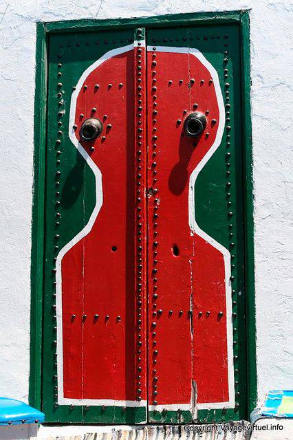 Sidi Bou Said, Café des Délices, portão mouro - Tunísia