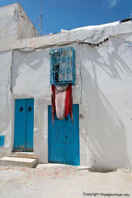 Sidi Bou Said, xale Suspenso - Tunísia