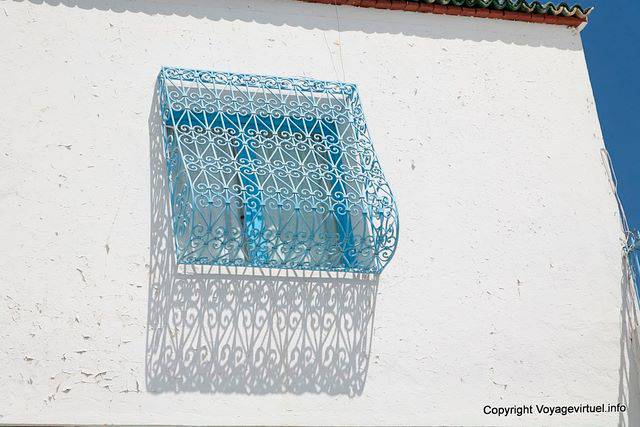 Sidi Bou Said, trabalho de ferro sombra - Tunísia