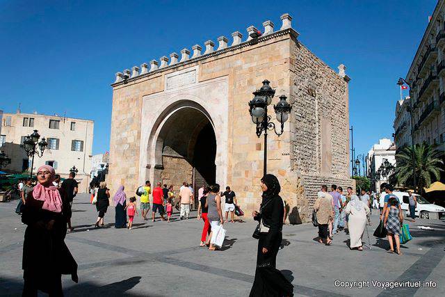 Bab El Bhar porta ou França, Tunis - Tunísia