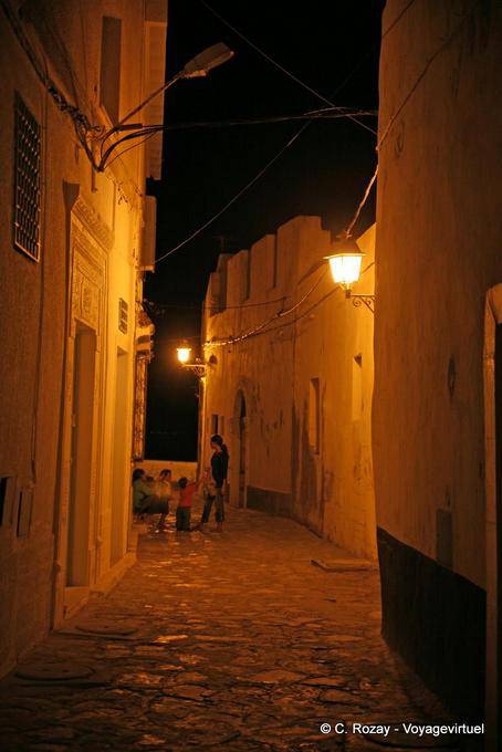 Iluminação noturna, Mahdia - Tunísia