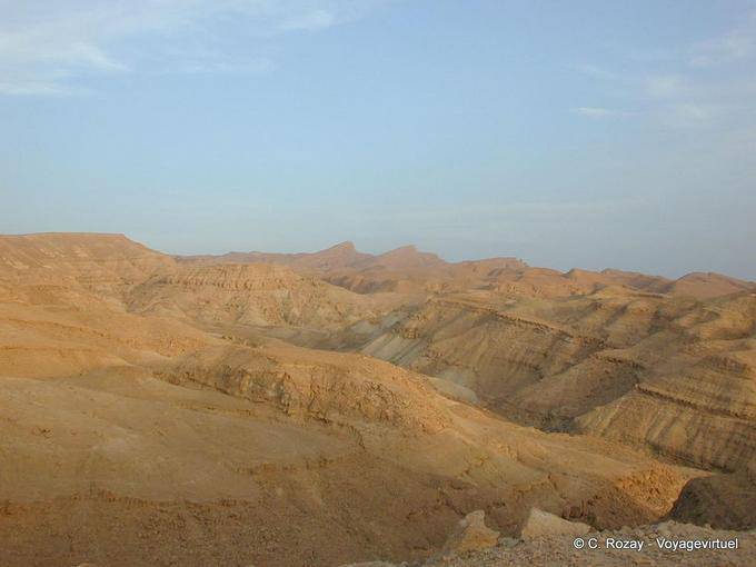 Paisagem Corroído entre Tamerza Chebika - Tunísia