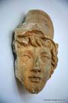 Museu Nacional de Carthage cabeça lateralmente relance, Tunísia.