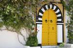 Sidi Bou Said, porta Yellow, Tunísia.