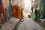 Tags de Tunis em um impasse, Tunísia.